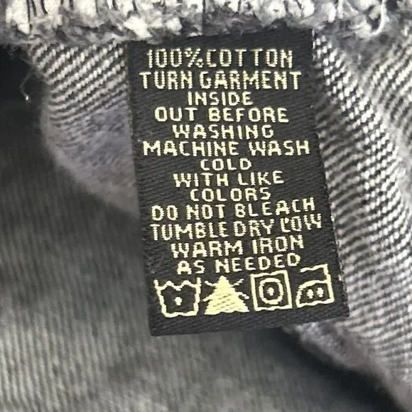 Karl Kani Gold Baggy Jeans Mens 36x32 Black Denim Hip Hop Y2K Jnco Southpole - Picture 7 of 7